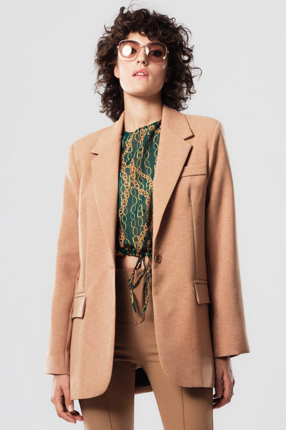 Blazer dritto monopetto - 6356