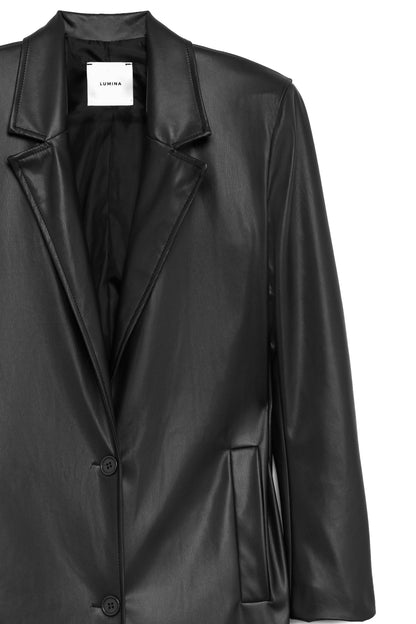 Cappotto in eco-pelle - L6553NE