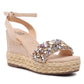 Sandalo zeppa corda  Siena Sand -BL4012S