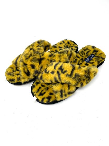 Ciabattine pelose maculate -W844GI