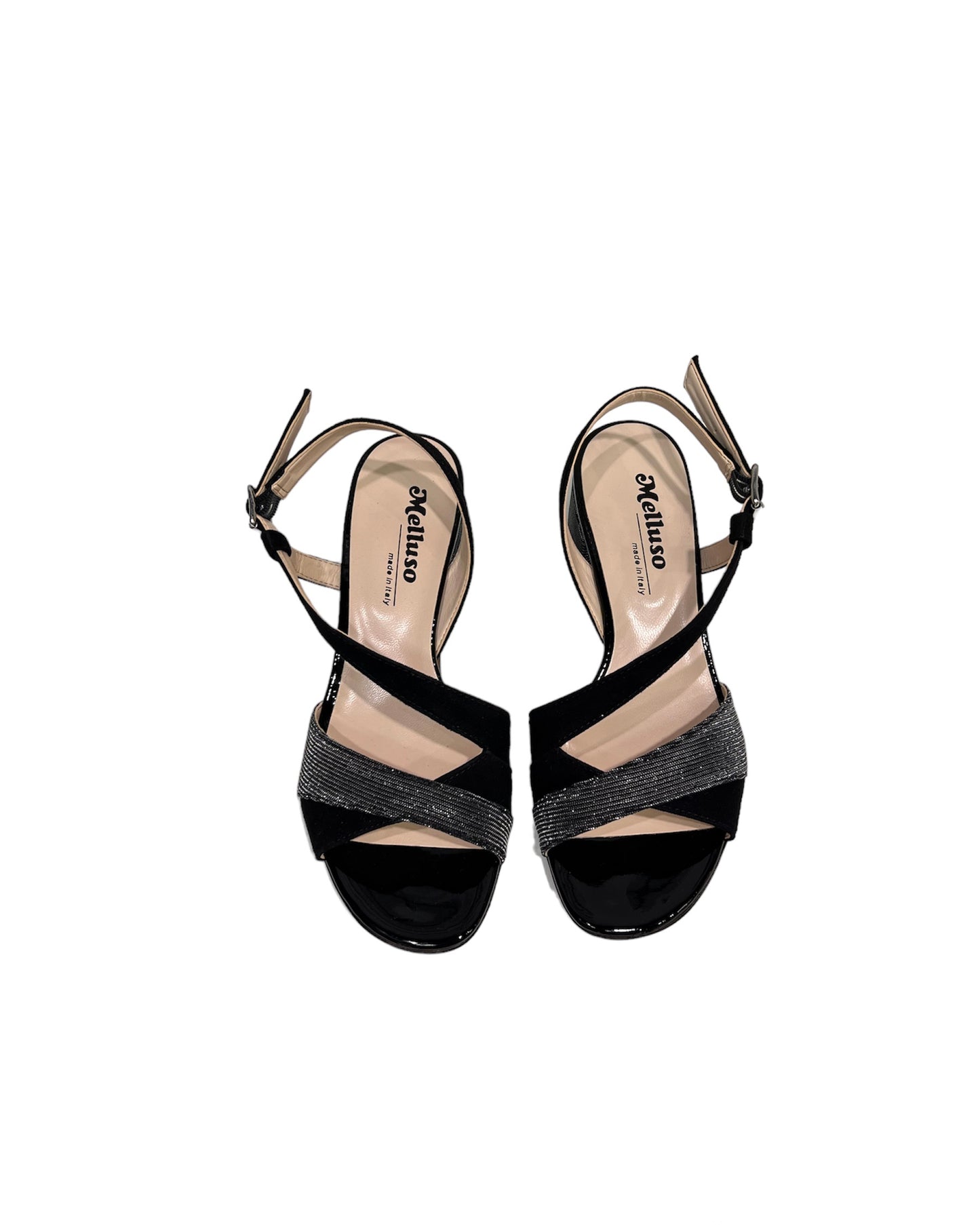 Sandalo con tacco 5 cm nero Melluso -K35157D