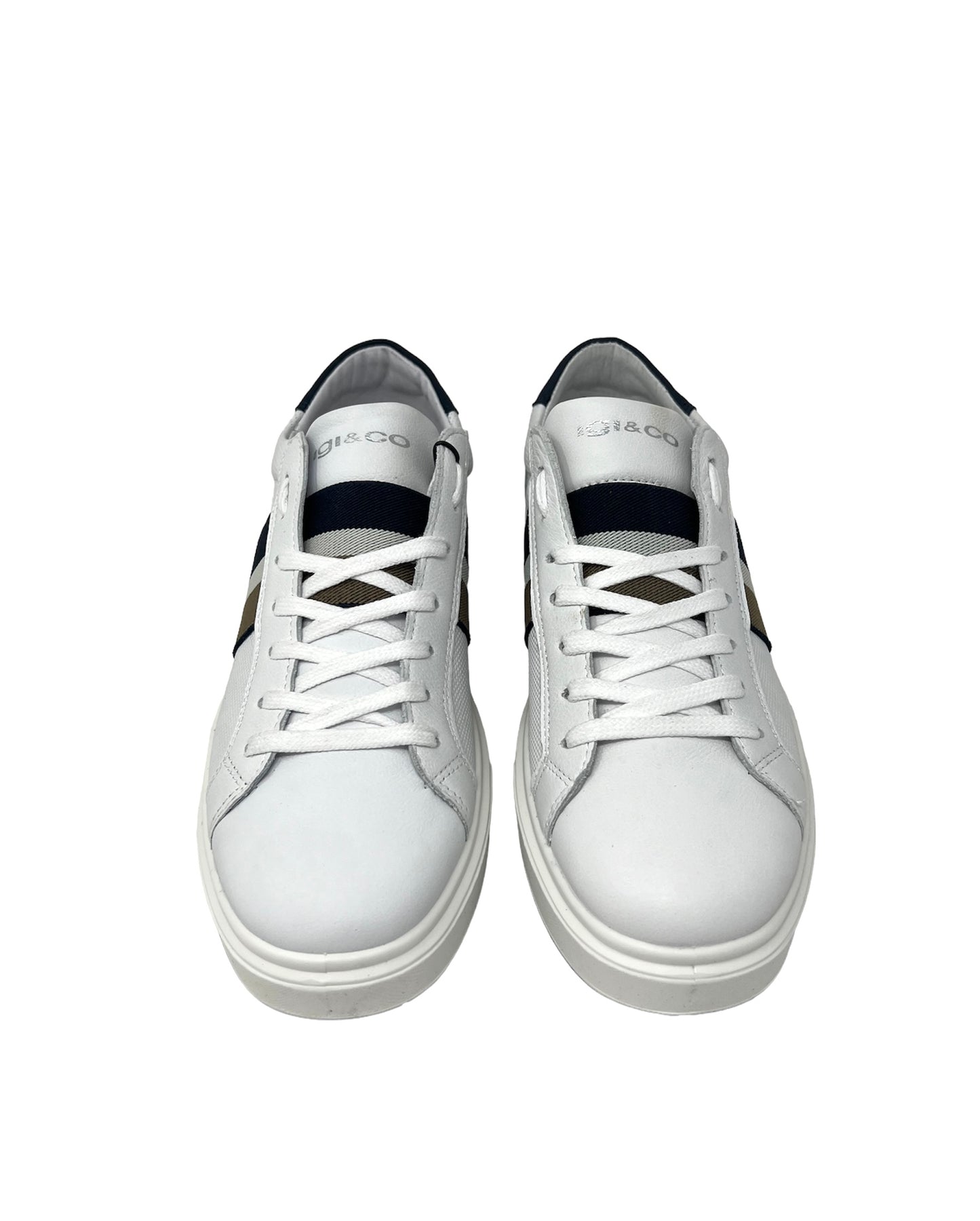 Sneakers in vitello bianco Igi e co -3625900