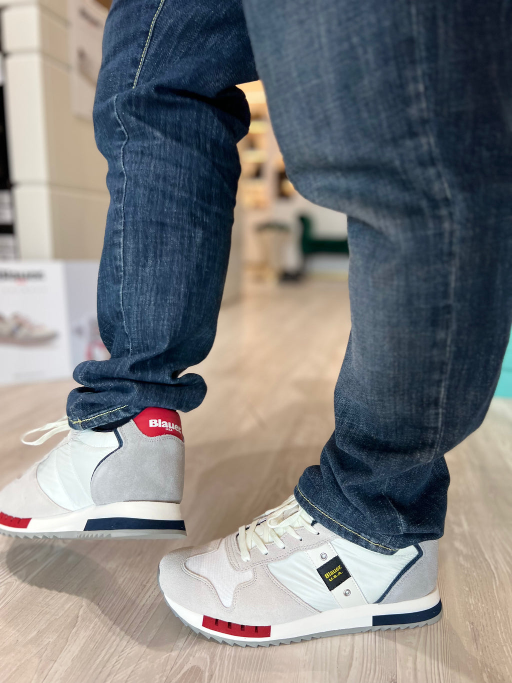 Sneakers Queen Blauer white/red/navy - S3QUMES