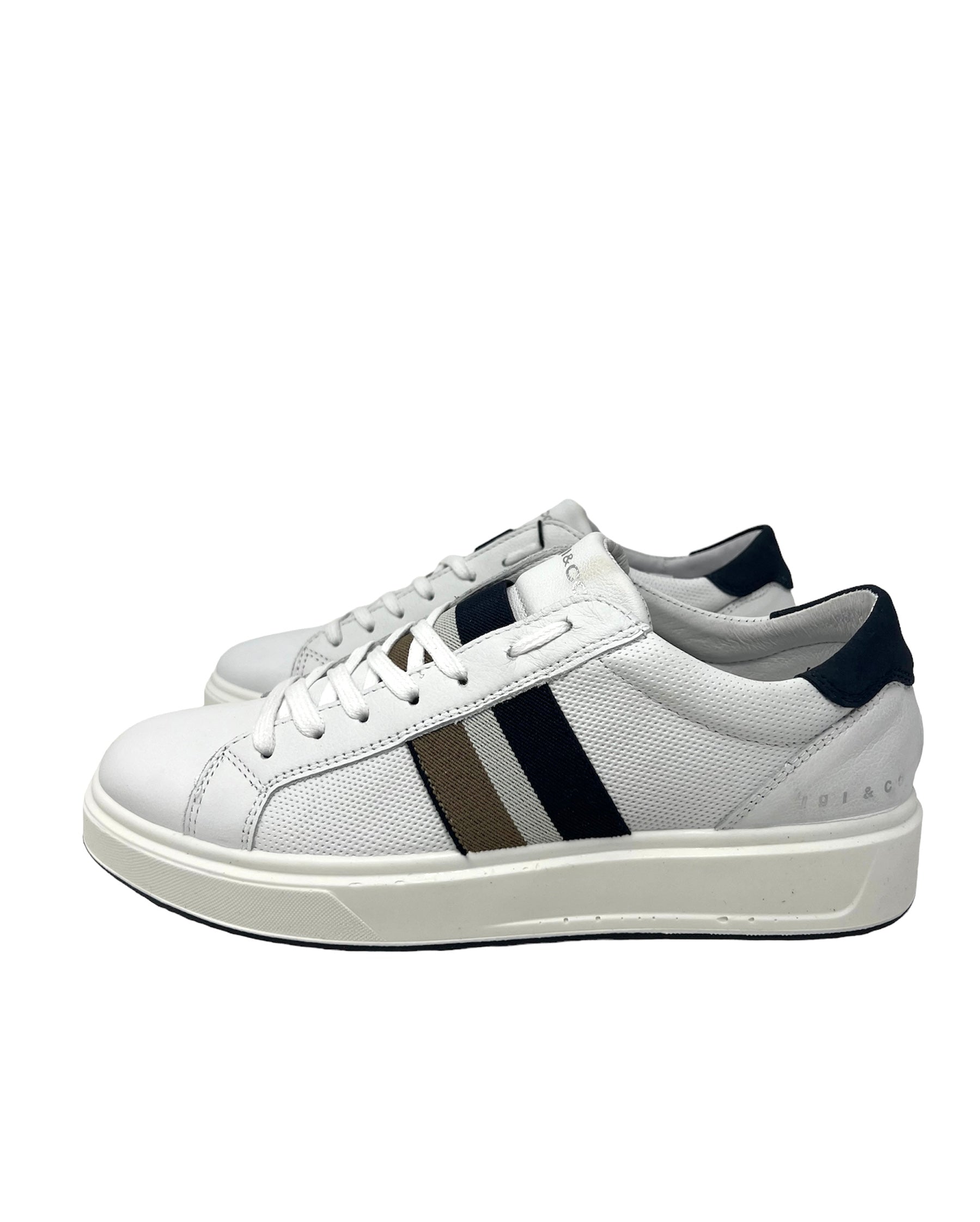 Sneakers in vitello bianco Igi e co -3625900