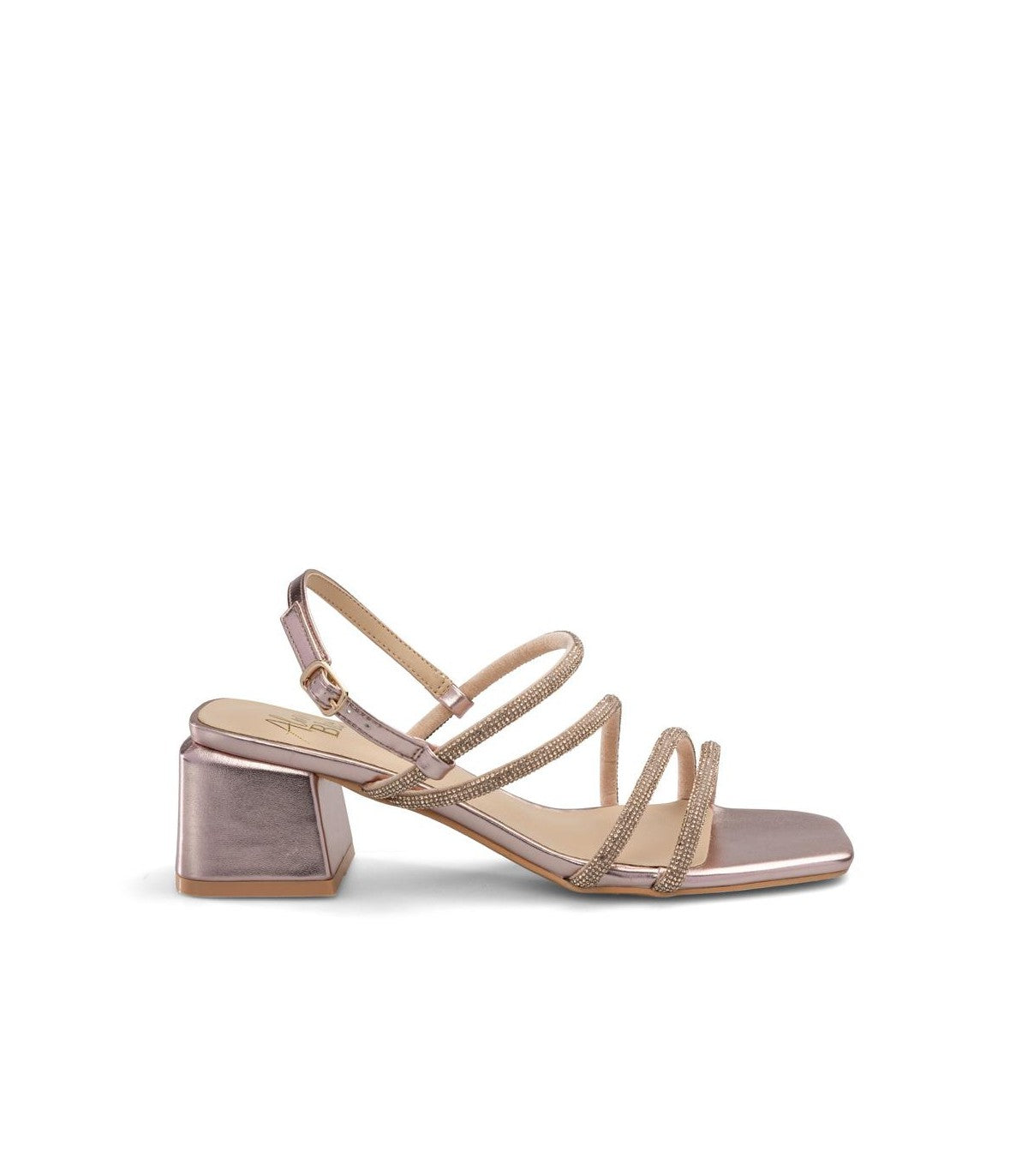 Sandalo strass oro rosa -BL1011R