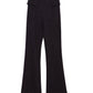 Pantalone vita alta nero -L6390