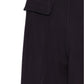 Pantalone vita alta nero -L6390