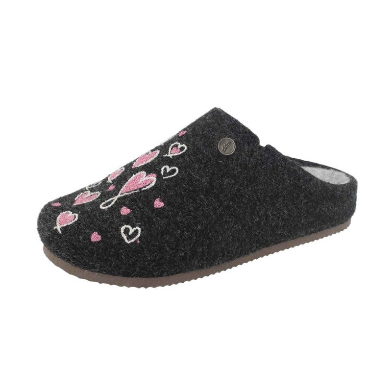 Pantofola antracite Cervinia De fonseca -W0023BX